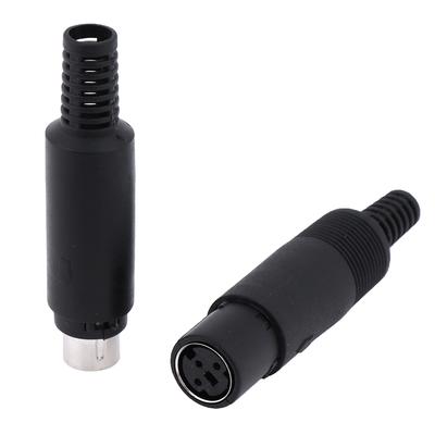 Mini Din Fiş Soket Konnektör 3/4/5/6/7/8 Pin Şasi Kablo Montaj Erkek Dişi