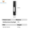 Rechargeable Zoom LED Flashlight Small Flash Light Torch Lantern 3 Lighting Modes Portable Camping Light Mini Led Flashlight