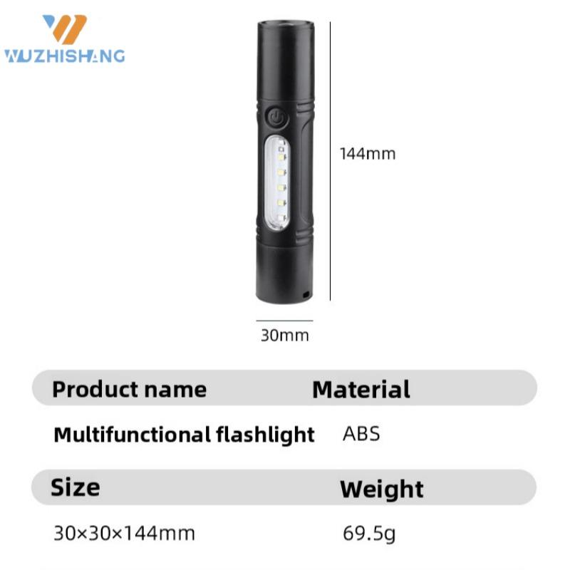 Rechargeable Zoom LED Flashlight Small Flash Light Torch Lantern 3 Lighting Modes Portable Camping Light Mini Led Flashlight