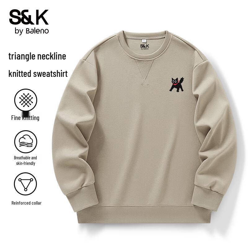 Baleno S&K Serie Unisex Pullover Sweatshirt mit JPB Fliege Katzen-Print