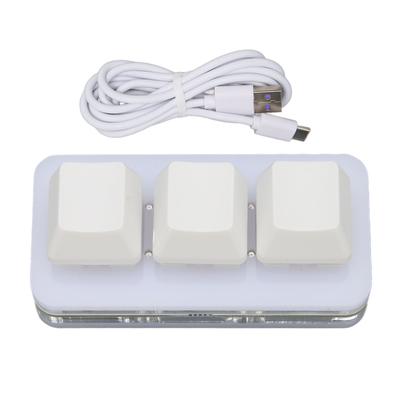 USB 3 Tuş Mini Tuş Takımı RGB LED Arkadan Aydınlatmalı Tak-Çıkar Destekli OSU Makro Programlama Klavyesi Win için OS X için Linux için