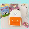Childrens Casual Dualcolor Nylon Backpack With Bear Print Design For Preschool Boys And Girls