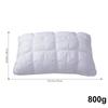 1/2-Pack 3D Bread-Shaped White Pleated Pillow – Ergonomic Neck & Spine Support, Moisture-Wicking, Ideal for Relaxing Sleep, Bedroom, 74×48cm
