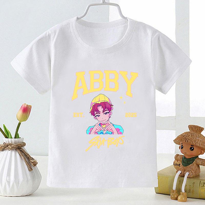 Kpop Demon Hunters Saja Boys Print Casual Kids T Shirt Girls New Summer Tops Fashion Baby Clothes Children Short Sleeve T-shirts