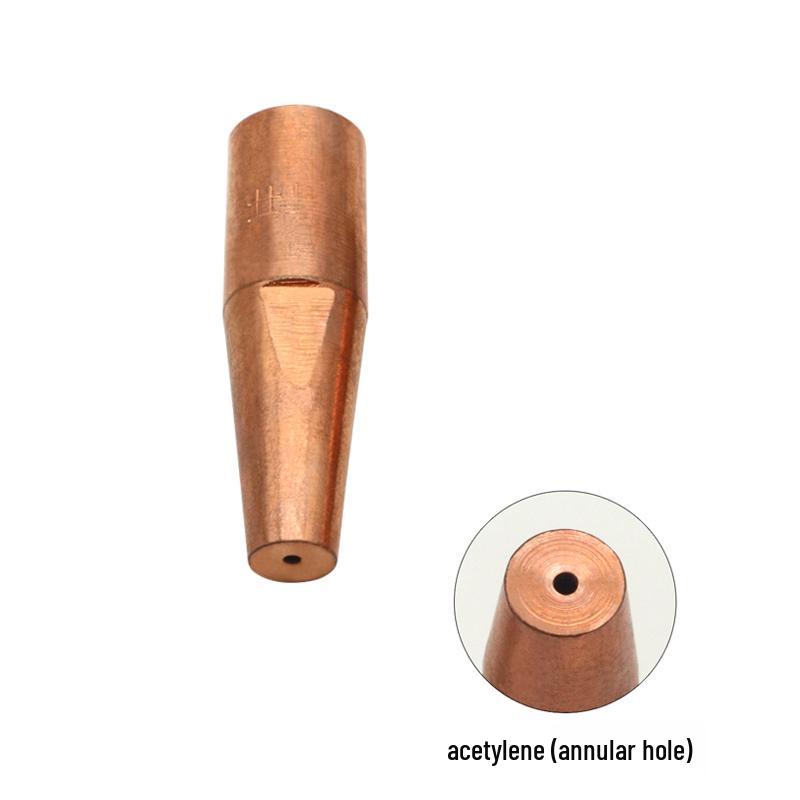 All-Copper Plum Blossom Welding Nozzle: Acetylene/Propane/LPG Torch Head with Oxygen Ring, Sizes 6 & 12