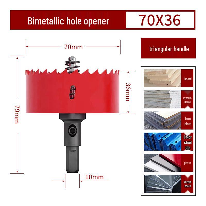 Bimetall-Lochsägebohrer für Holz, Gipskarton, PVC und Eisen