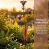Weatherproof Metal Floral Garden Stake Handcrafted Three Calla Lilies Sculpture  Patio