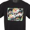 Neff T Shirt Mens Size Medium Black Skater Skateboarding Surfer Floral