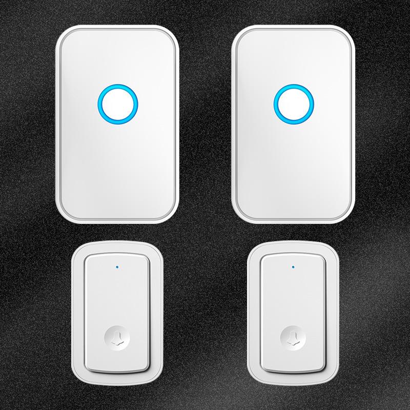 Rechargeable Wireless Doorbell with Ultra-Long Range, Dual Receiver, Commercial Use, and Elderly Call Button. No