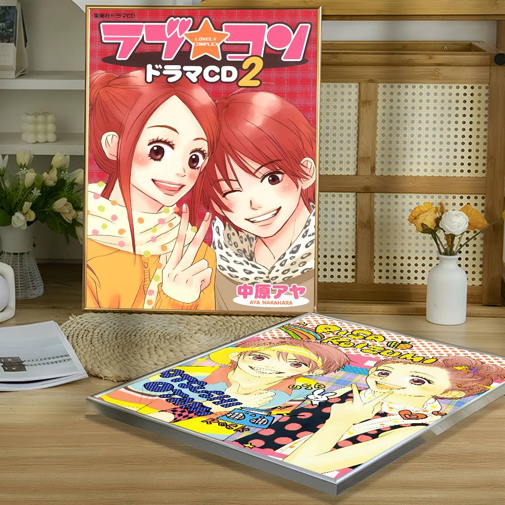1pc Couple L-Lovely C-Complex Poster Sticker Print Waterproof Wall Art For Living Room Bedroom Home Decor