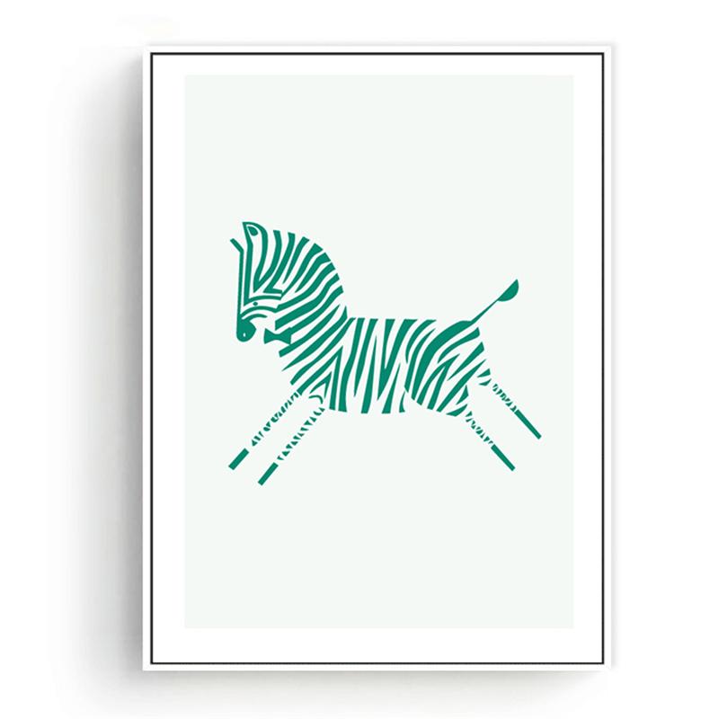 Triptych Abstract Zebra Indian Elephant Print Canvas Painting Art Poster No Frame Living Room TV Background Decoration