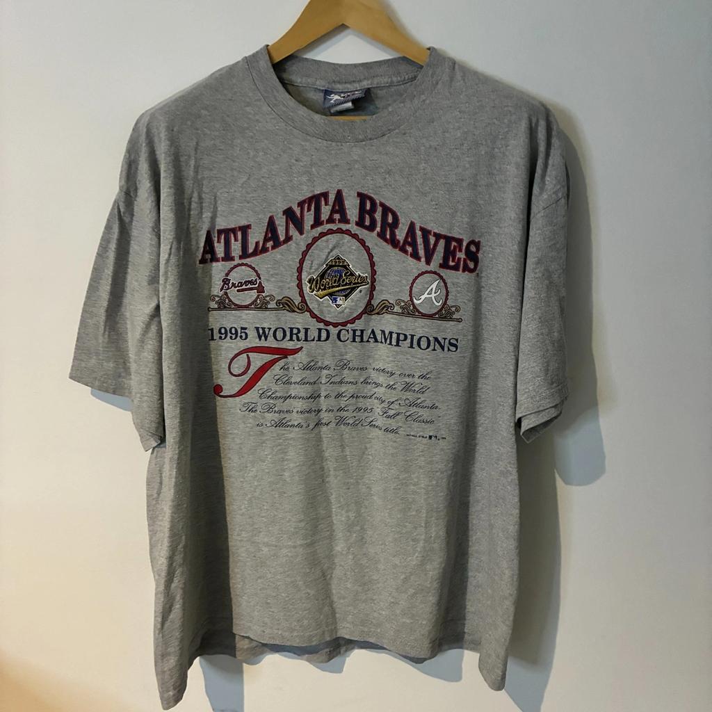 Vintage 90s Atlanta Braves Lee Sport Shirt 2XL XXL 1995 World Series Champions