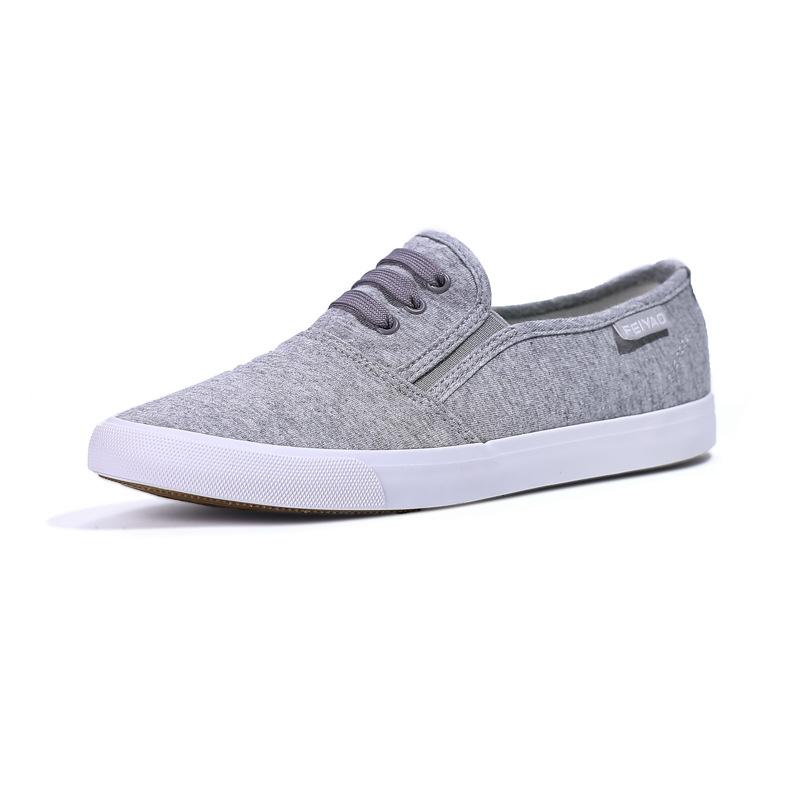 Fashion 2025 New Women's White Canvas Slip-On Sneakers Breathable Comfort Casual for Autumn Students Sports Walking School Shoes
