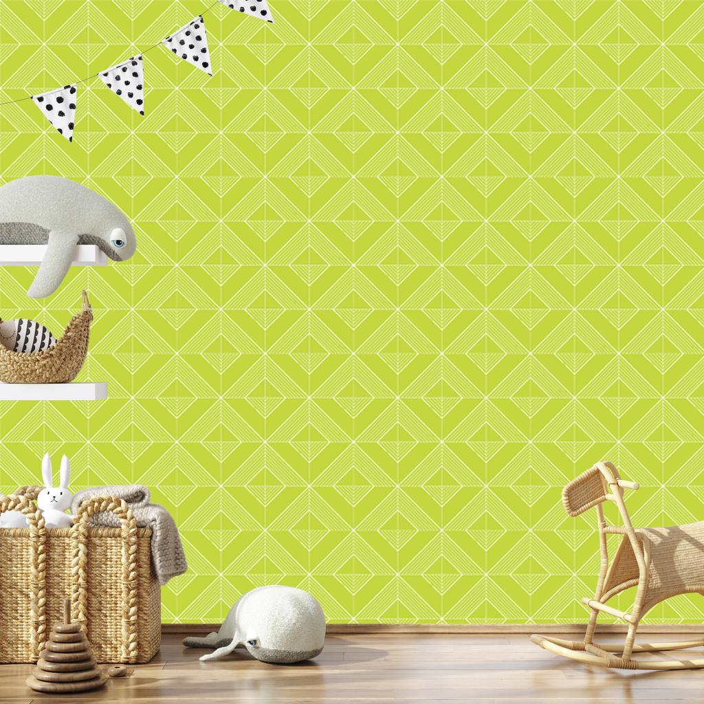 Geometric rhombus wallpaper lime, lime background 50x1000