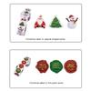 500 Stück Frohe Weihnachten Aufkleber Weihnachtsmann Schneemann Baum Geschenkverpackung Siegelaufkleber Süßigkeitentüte Schachtelverschluss Etiketten Dekoration