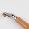 PVC Film Roller Wood Handle DoubleEnded Metal Brackets Green