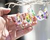 10pcs 38mm Sun Catcher Crystal Teardrops Chandelier Parts, Chandelier Crystal Prisms Pendants with Hook for Hanging Crystals On Lamp, Window, Mot
