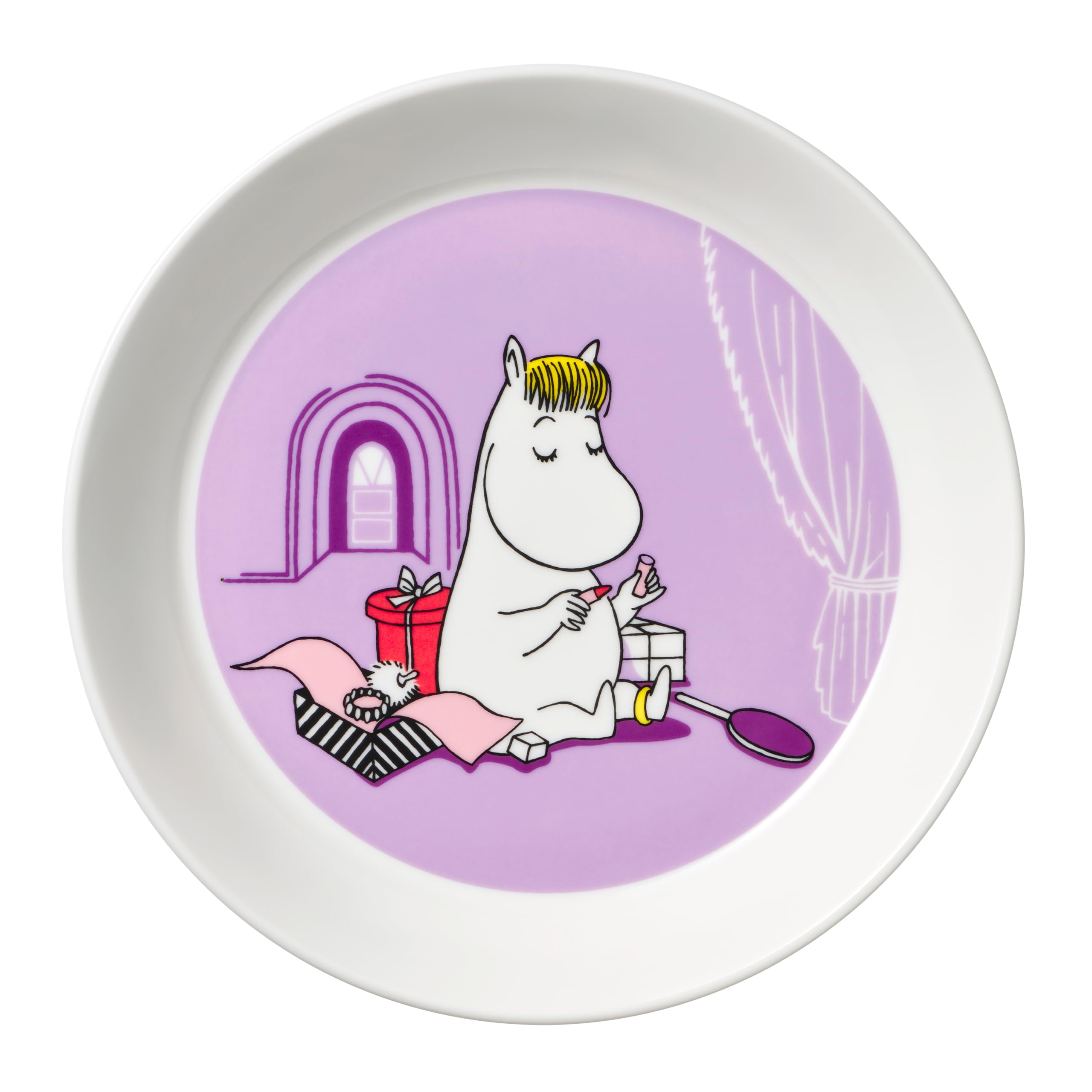 

Moomin by ARABIA 19cm Classic Snorkmaiden 1052347 [Officially Imported] Plate, Lilac, фиолетовый