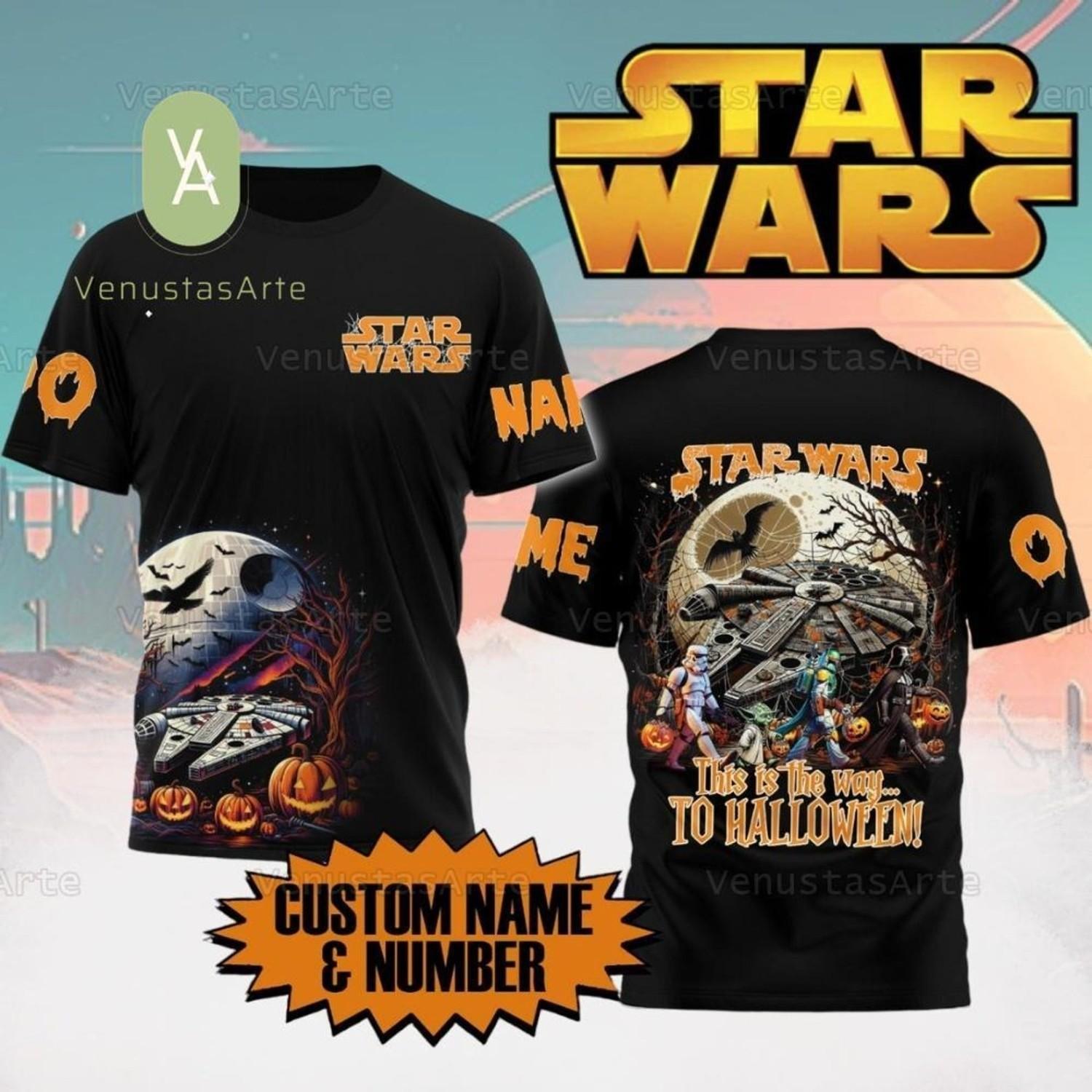 Star Wars Halloween 3D Shirt M