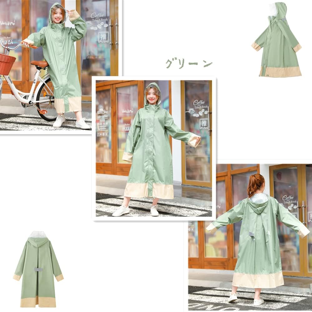 SPRING SEAON Perfect for and Rain Poncho Women's Raincoat, Commuting, School, Cycling, Rainwear,