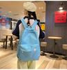 Japanese-Style Cute Solid Color Backpack for Girls and Women, Korean Version, Large Capacity for Middle and High School Students