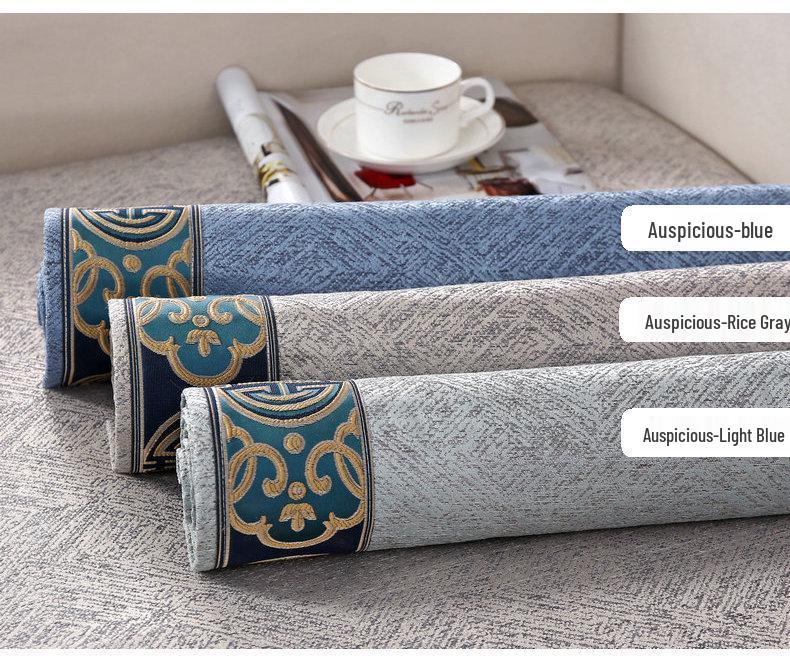 Auspicious Chinese Style Solid Wood Sofa Cushion & Cover for All Seasons