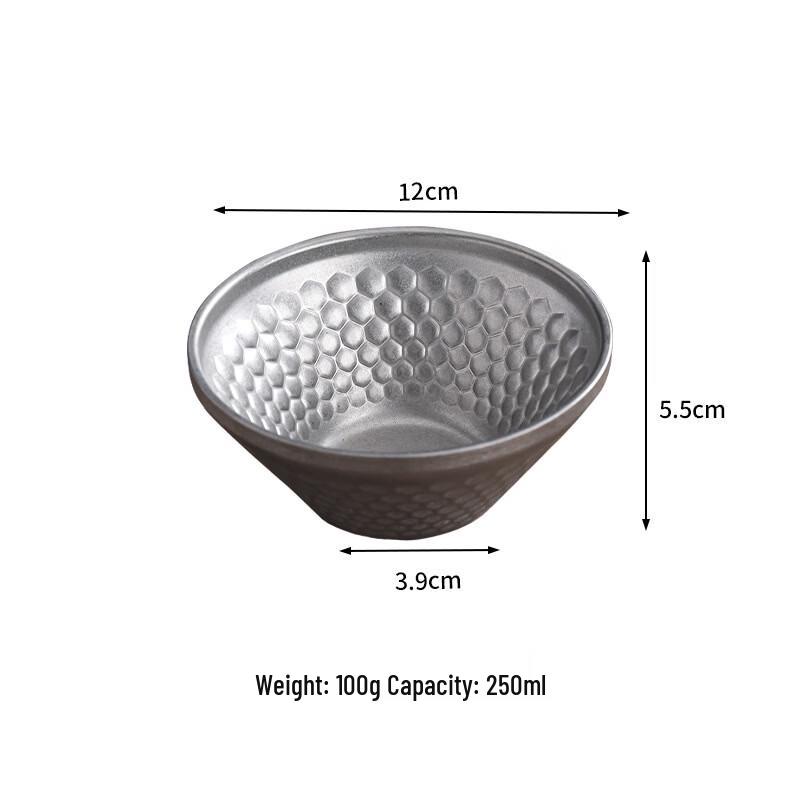 Retro Hammered Salad & Dessert Bowl Set