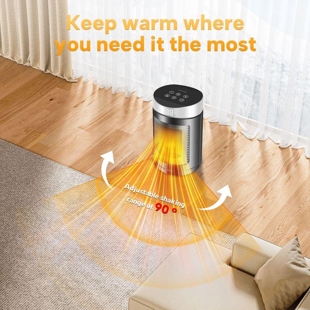 1500W Hochleistungs-Elektroheizer Winter Haushalts 2S Schnelle Heizung Warmluftgebläse Klein Tragbar Schreibtisch Heißluftheizer
