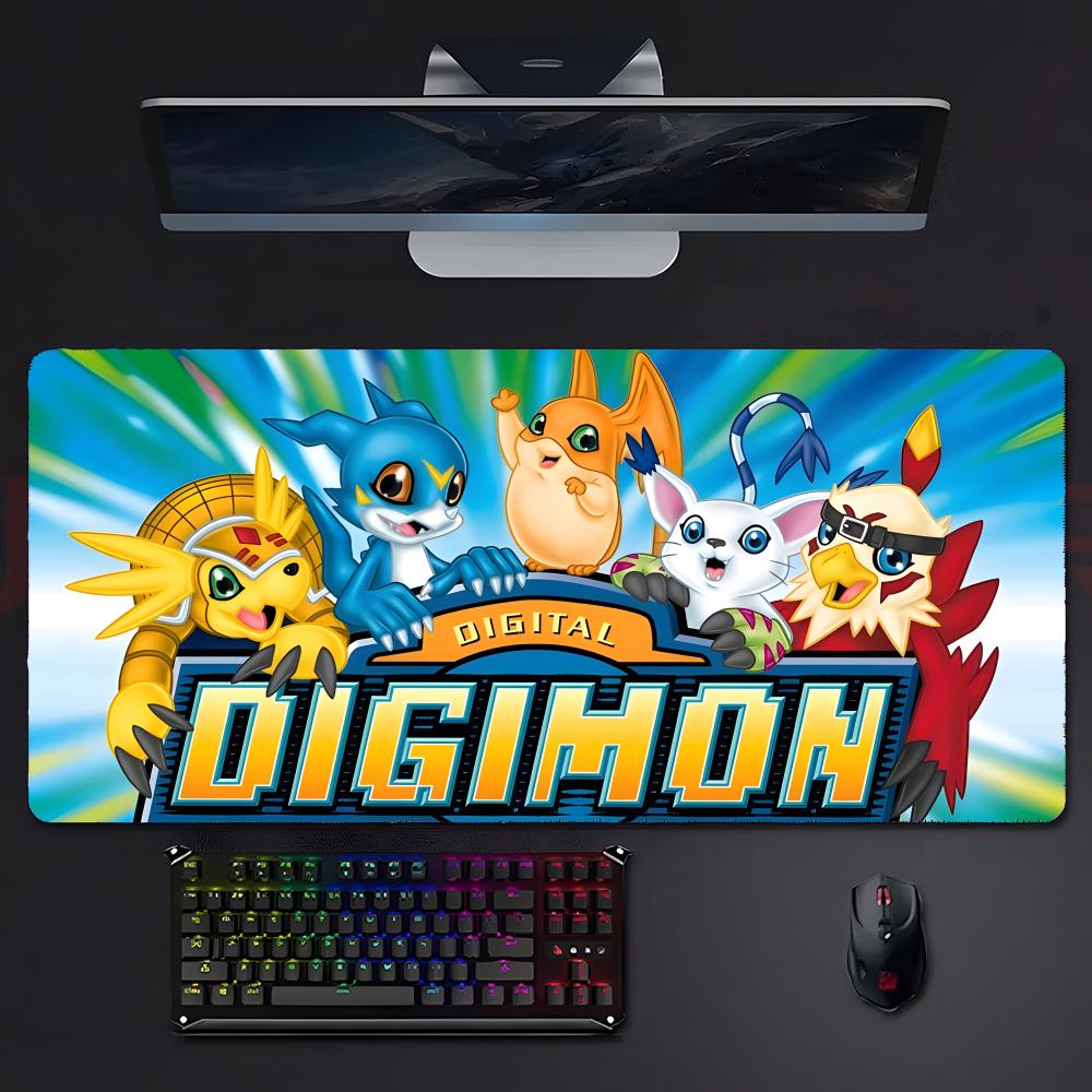 Classic Fun Anime Ddigimon Aadventure Mouse Pad Large Gaming Mousepad With Stitched Edges Thickened Desk Mat Pc