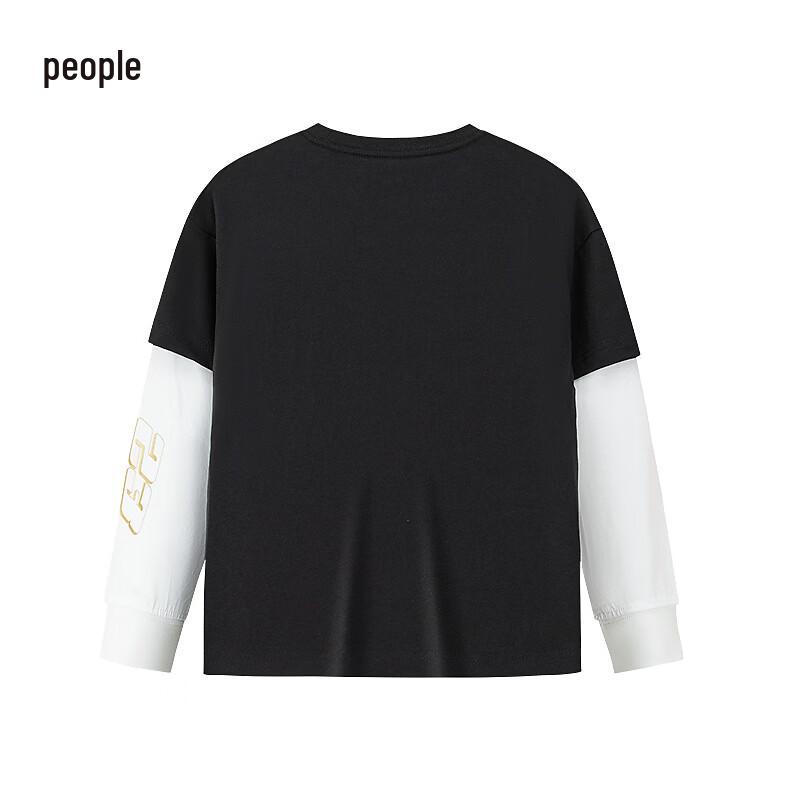 Jordan AJ Boys' Faux Two-Piece Long Sleeve T-Shirt