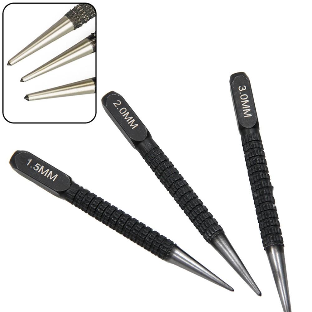 Center Punch Locating Punch Drilling Fixer Black Cylindrical Nail Punching Pin