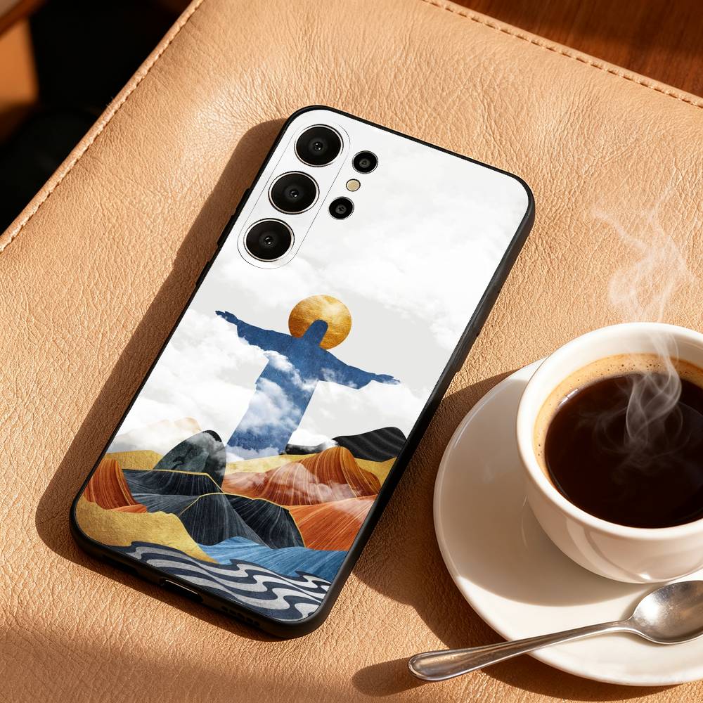 

C-Christ the R-Redeemer Brasil Phone Case For Samsung S26,S25,S24,S21,S22,S23,S30,Ultra,S20,FE,Lite,10,9,Black Cover Samsung S21plus