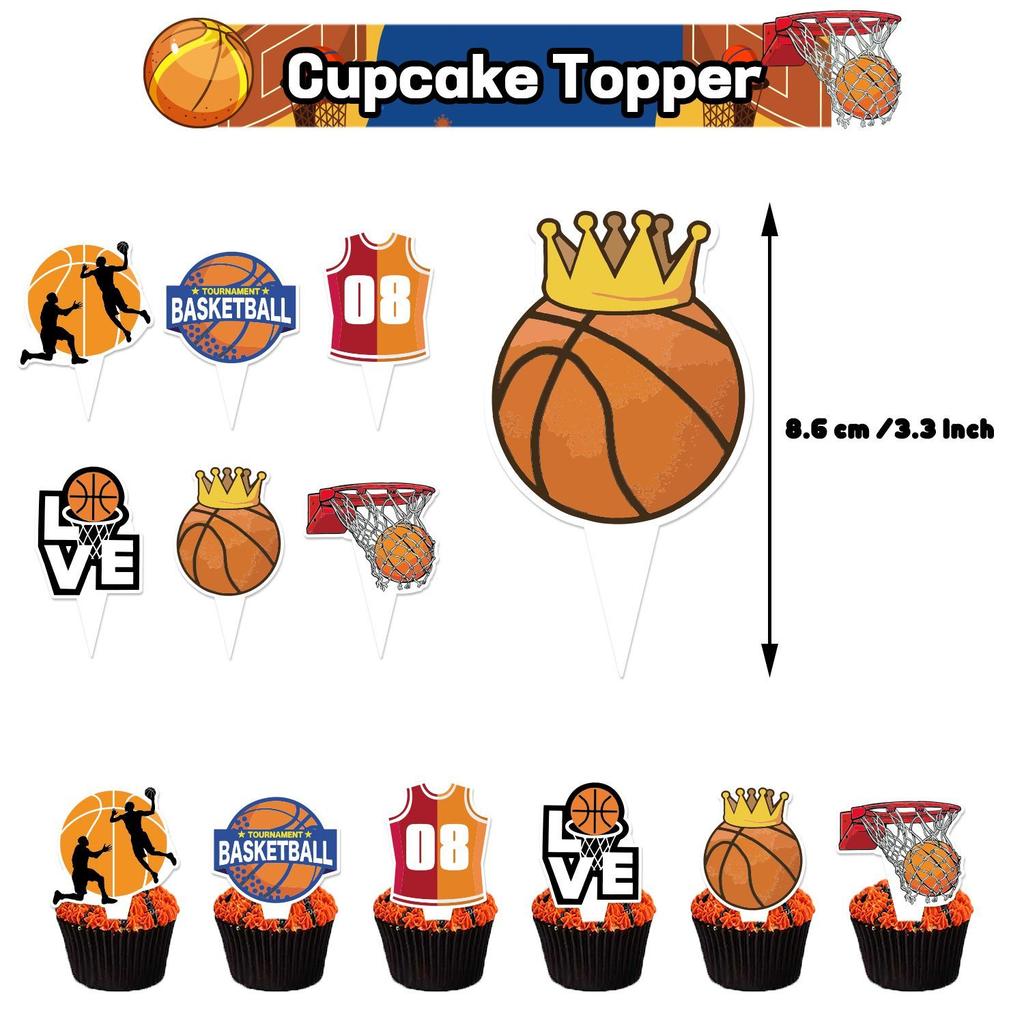 Basketball-Themed Balloon Set for Children's Birthday Party Decorations