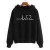 Hooded Sweatshirts for Women, Wholesale Long-sleeve Tops, 2026 Foreign Trade Autumn/winter New Cross-border Amazon Clothing Heartbeat