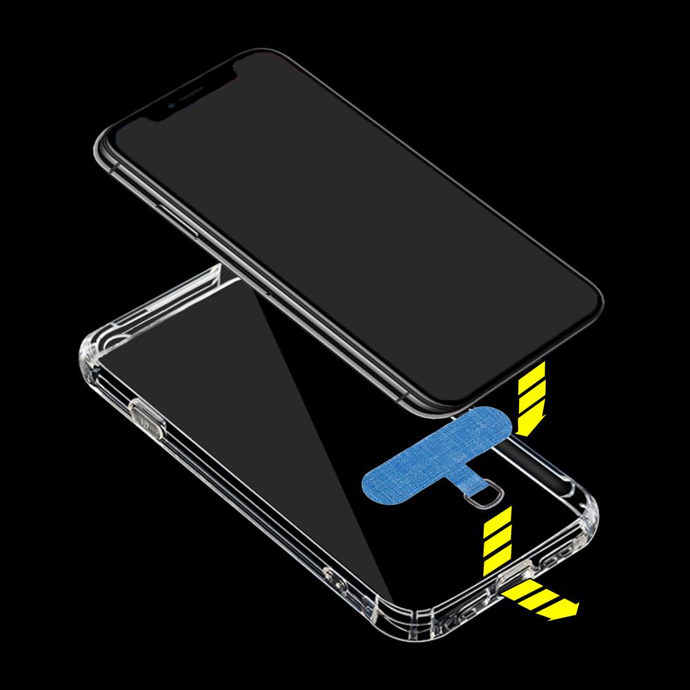 Cell Phone Tether Tab Phone Tether Tabs 6 Pack - Adhesive-Free Lanyard  Patch For Phone Cases Phone Sticky Pad