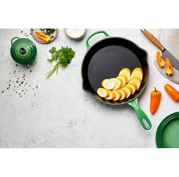 Le Creuset Signature Cast Iron Skillet/Tray Round High 26 Cm, Bamboo Green (20187264080422)