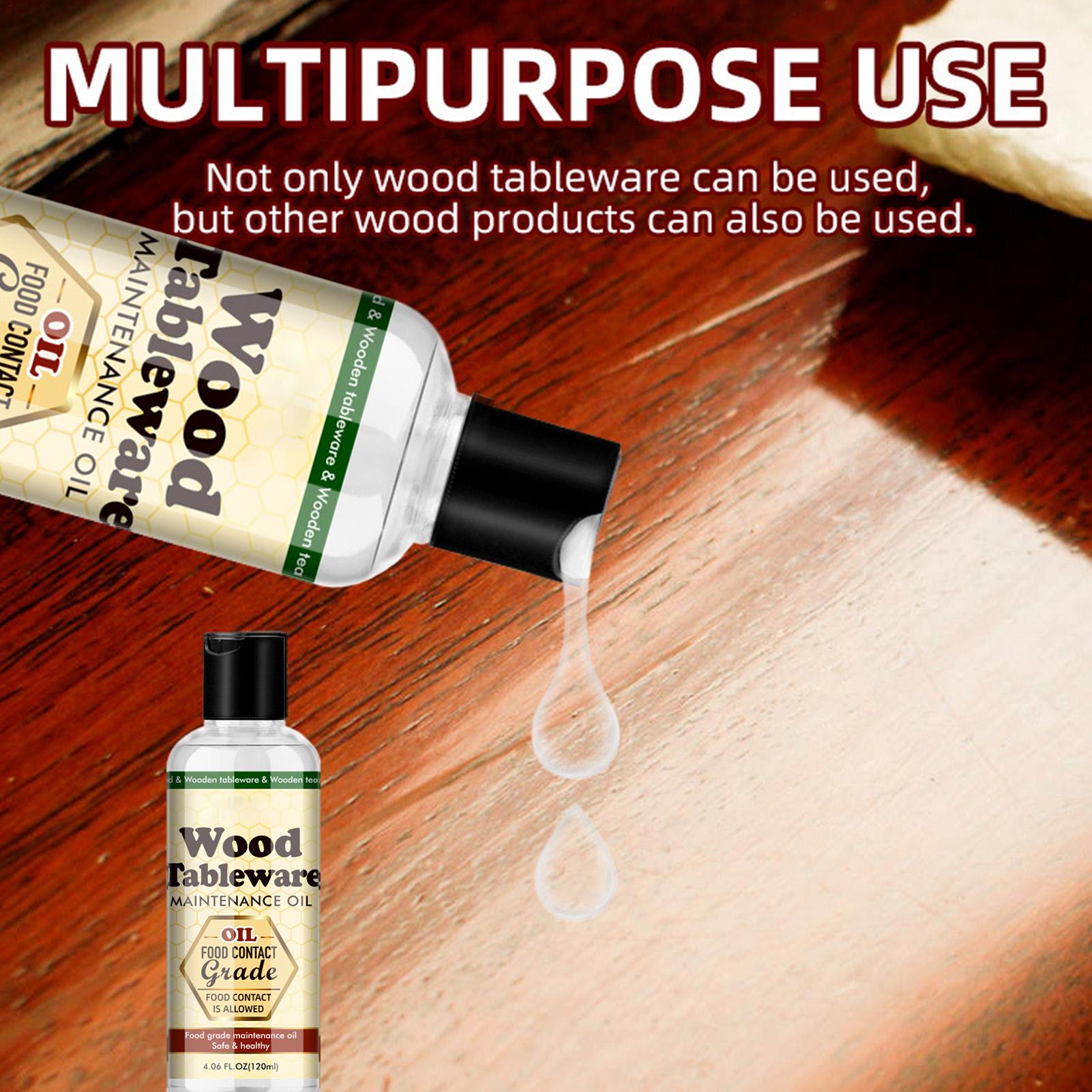 Wood Cutting Board Care Oil Conditioner Oil for Tea Set Wood Maintenance Oil for Wooden Furniture Tableware Cutting Boards 120ml