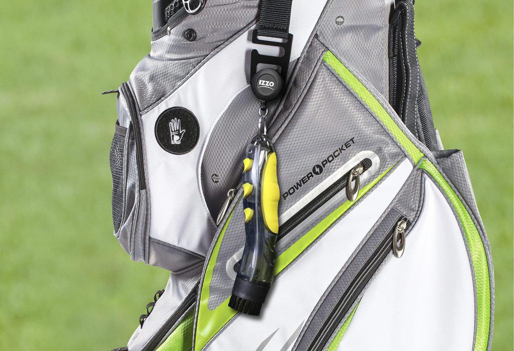 Izzo Golf Brush Cleaning Aqua Brush with Reel