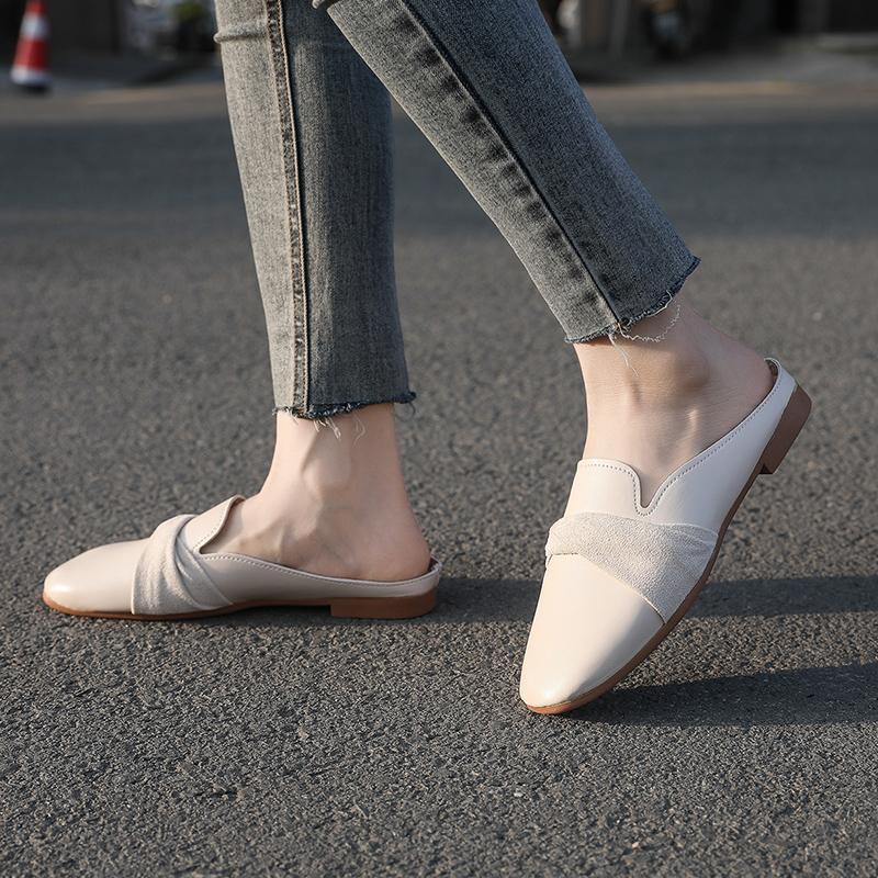 Mašle Dámské boty Plus Size Dámské pantofle Sexy Nazouvací ploché boty Ležérní Muller Street Volnočasové pantofle Ležérní obuv Venkovní