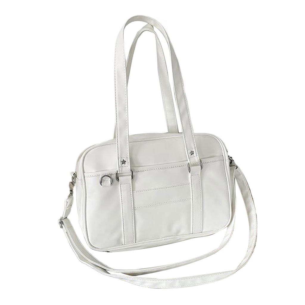 Japansk Casual PU-veske Valg For Studenter Håndveske PU-lær Duffel Videregående PU-veske Lær Skulderveske Skole