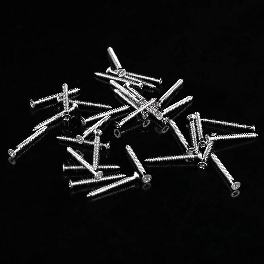 800pcs M2 Cross Drive Flat Head Self‑Tapping Screws Woodworking Fastener with Box