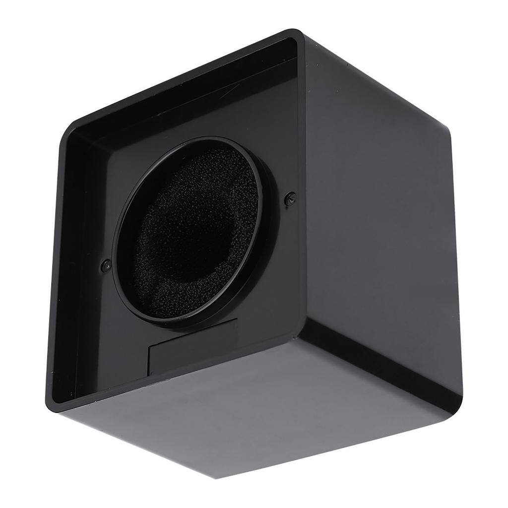 Microphone Square Station Compact Portable Black ABS for Interview Meeting 41mm