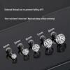 2025 Zirconia Stud Earrings: Women's Versatile Inner Screw Ear Cartilage Studs, Stainless Steel