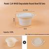Disposable Biodegradable Plastic Food Containers with Lids