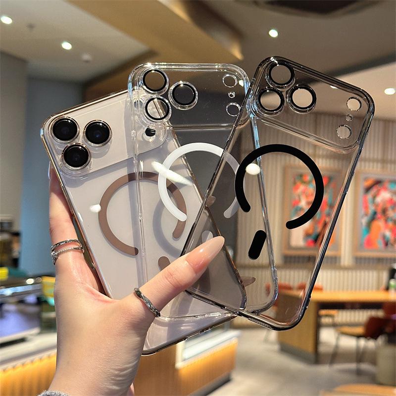 iPhone 17 Lens Film Case: Apple 16 Magnetic Built-in, Clear Protective for Promax iPhone 14