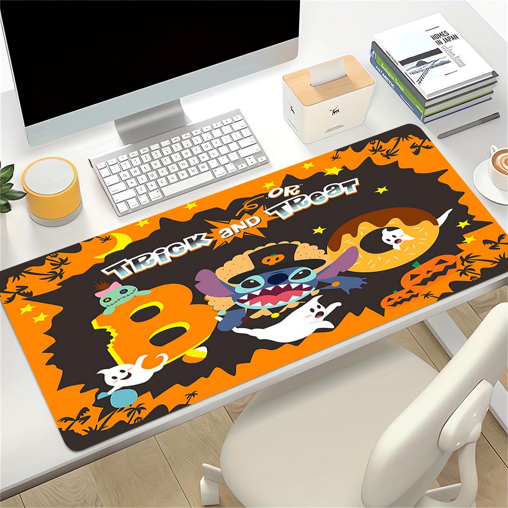 Halloween Trick Treat Fun Large Gaming Mouse Pad Nonslip Rubber Base Waterproof Desk Mat For Office Pc Laptop