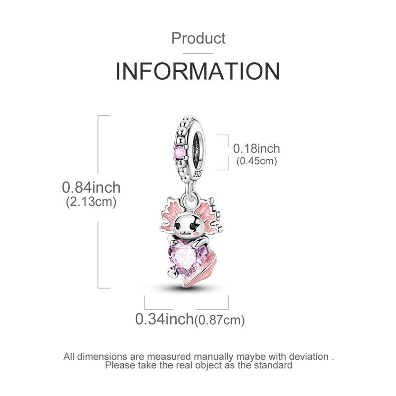 1PCS Charm For DIY Making Bracelet 925 Silver Original Shine Zircon Charms Jewelry Wedding Birthday Gift For Women Mom Friend