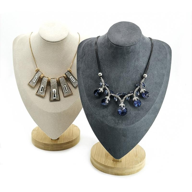Set of 3 Soft Touch Velvets Jewelry Presentation Rack Enhances Visual Appeal Suitable for Various Jewelry Showcasing