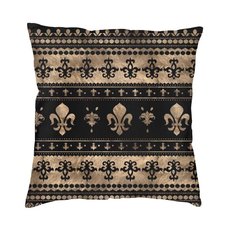 Royal Fleur De Lis Cushion Covers FleurDeLys Lily Flower Velvet Modern Pillows Case Home Decor