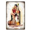 Vintage Girl Metal Sign Poster Retro Wall Art Home Decor Bar Club Man Cave Decoration 20x30cm